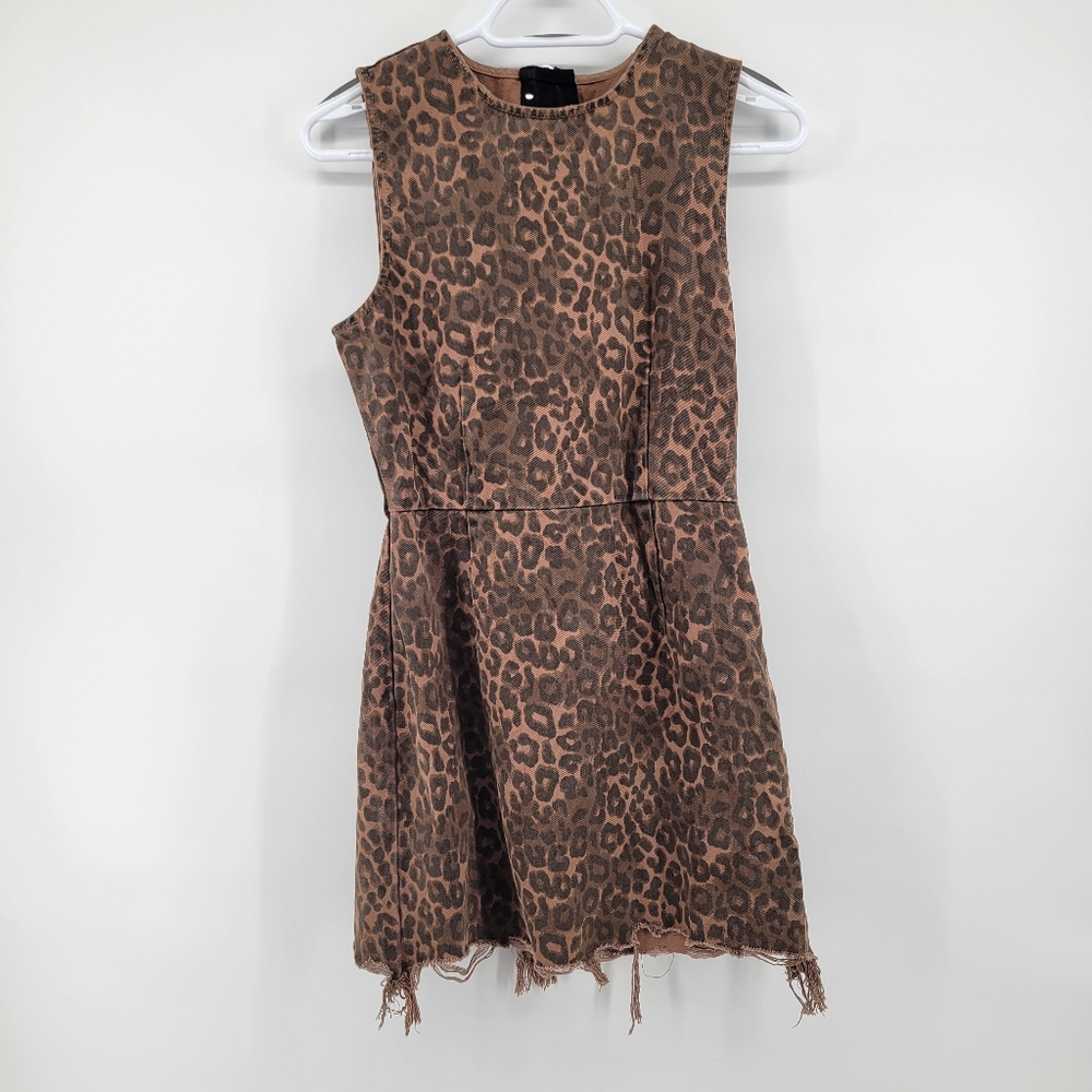 Leopard Print Sleeveless Dress